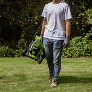 24V Cordless Lawn Mower 33cm & Grass Trimmer 25cm Set