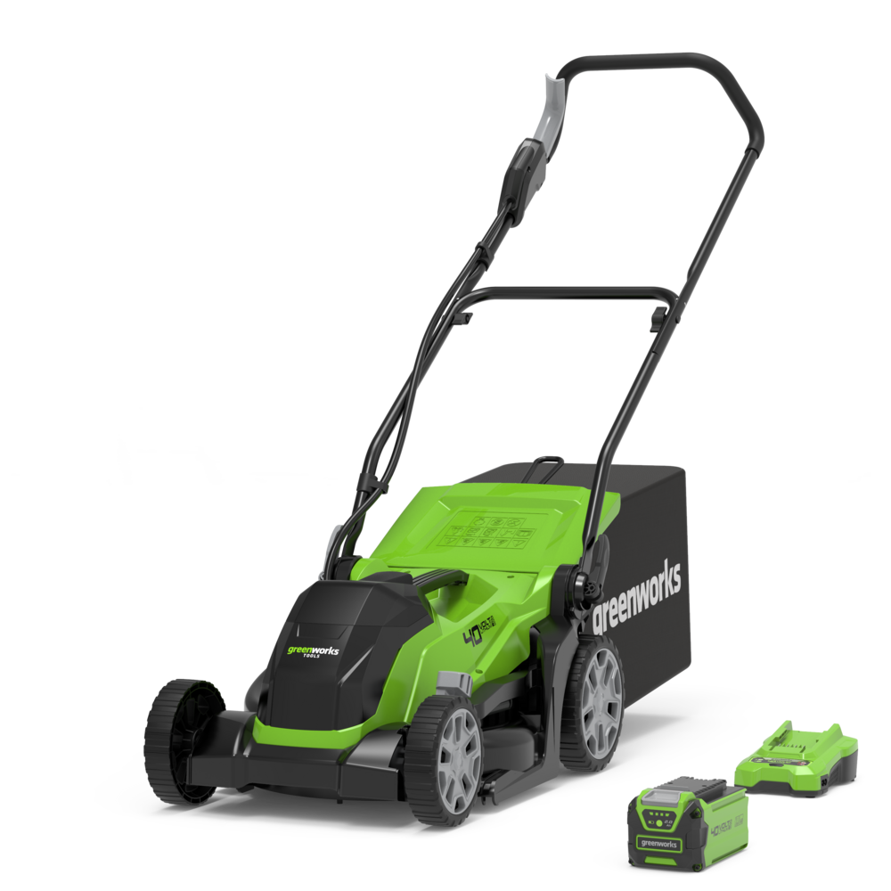 40V Cordless Lawn Mower 35cm with 2Ah Battery & Charger